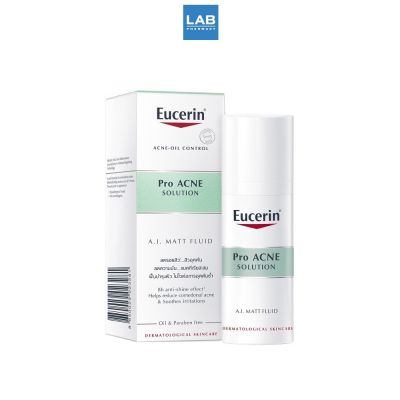 Eucerin Pro Acne Solution A.I. Matt Fluid 50 ml. - ยูเซอรีน โปร  โซลูชั่น เอไอ แมท ฟลูอิด ผลิตภัณฑ์บำรุงผิวหน้า จัดการปัญหาสิว รอยสิว ปริมาน 50 ml.