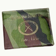 Ví ngang rằn ri quà tặng phong cách lính