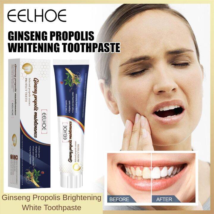 Lancom EELHOE Ginseng Propolis White Toothpaste Cleaning Tooth Stains ...