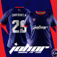 2023 NEW   [FREE CUSTOM YOUR NAME] T SHIRT BOLA JDT JOHOR DARUL TAZIM HOME FAN 2023 BAJU KANAK-KANAK DEWASA by FAZZPRINT APPAR T SHIRT  (Contact online for free design of more styles: patterns, names, logos, etc.)