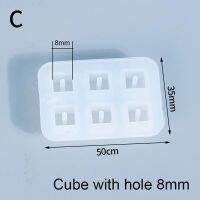 แม่พิมพ์ซิลิโคน6รูบิคทำด้วยมือ U2y7ทำด้วยมือ6ช่องแม่พิมพ์กาวเรซินกระจกสร้อยข้อมือต่างหูสินค้าใหม่