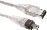 1394 6Pin to Firewire 400 IEEE 1394 4 Pin Male Adapter Cord Cable for Camera Camcorder