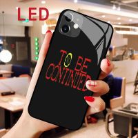 【 AN boutique 】 เคสโทรศัพท์กระจกการ์ตูน One Piece สำหรับ IPhone 13 12 11 Pro Max XS Max 8Plus 7Plus LED Luminous Call Light Flash Cover