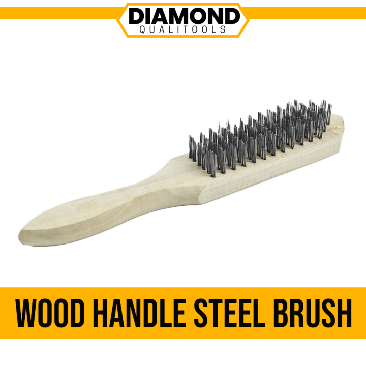 STEEL BRUSH Wire brush wood handle steel brush by DiamondQualiTools ...