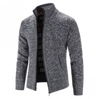 【YD】 New Knitted Sweater Men Fashion Cardigan Causal Sweaters Coats Breasted men