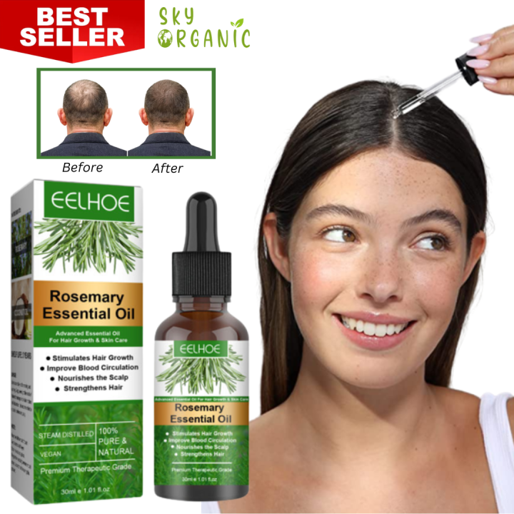 Eelhoe Rosemary Hair Growth Essential Oil Anti Hair Loss Fast Regrowth Essence Aromatherapy 5137