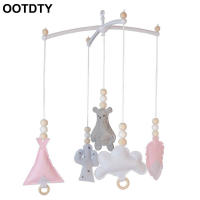 Baby Nordic Wooden Beads Wind Chimes Crib Bed Bell Mobile Rattles Kids Room Hanging Decorations Toys