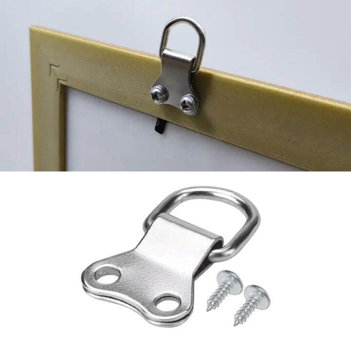 25pcs Super Large Heavy Duty Triangle DRing Oil Painting Mirror Photo Picture Frame Hanger Hook