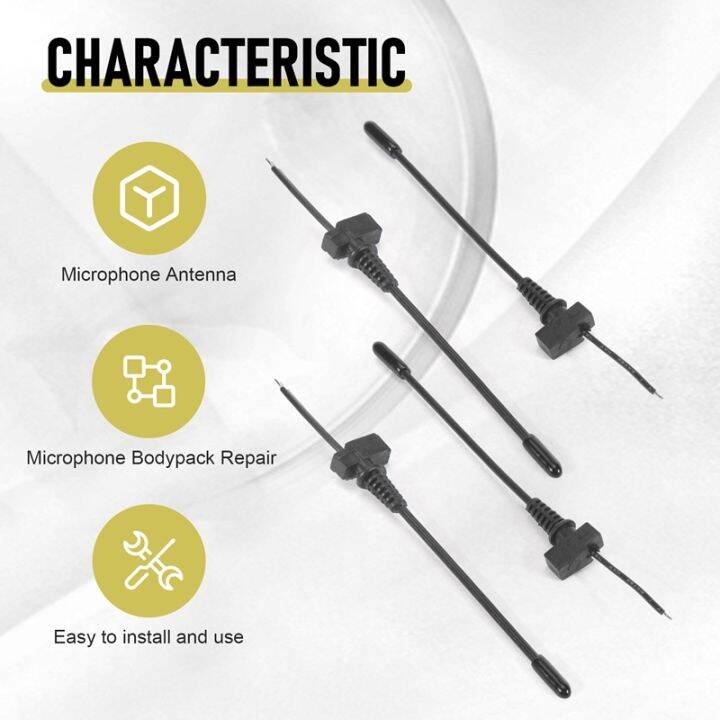 4-pcs-microphone-antenna-suitable-for-sennheiser-ew100g2-100g3-wireless-microphone-bodypack-repair-mic-part-replace