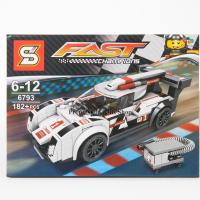 ProudNada Toys ของเล่นเด็กชุดตัวต่อเลโก้รถแข่ง S FAST CHAMPIONS 182+PCS 6793