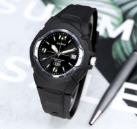 นาฬิกา Casio รุ่น MW-600F-1AV นาฬิกาผู้ชายสายเรซิ่น สีดำ หน้าปัดสีดำ (สินค้าขายดี) มั่นใจ ของแท้ ประกันศูนย์ 1 ปีเต็ม