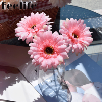 【Feelife】1Pcs Gerbera Silk ดอกไม้ประดิษฐ์ Bundle,มือดอกทานตะวัน,ตกแต่งสวนของครอบครัว,คริสต์มาส,งานแต่งงาน