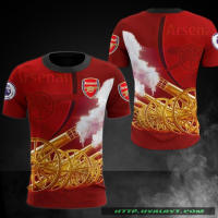 HOT (ALL IN STOCK XZX) Arsenal F.C 3D All Over Print Shirt 028 (FREE NAME PERSONALIZED)