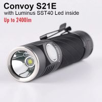 Convoy ไฟฉายไฟ LED ชาร์จ USB ได้519A,โคมไฟ21700 SST40 S21E พลังสูงแสงแฟลชแรงสูงโคมไฟตั้งแคมป์ชาร์จพอร์ตแรงสูง