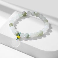 [COD] [Tianshan Cui] safety lock chalcedony simple beaded hand string girlfriends gift birthday bracelet female