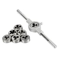 8Pcs Metric Die Set M3//M5/M6/M8/M10/M12 Tool Set Combination for Thread Repair Tapping