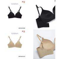 Sabina เสื้อชั้นใน Invisible Wire (ไม่มีโครง) Seamless Fit รุ่น Soft Doomm รหัส SBXH6200 BK สีดำ SBXH6200 CD สีเนื้อ