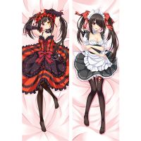 60x180 ซม. อะนิเมะ DATE A LIFE Tokisaki Kurumi ชุดแม่บ้าน ปลอกหมอนบอดี้ กอดร่างกาย พร็อพ