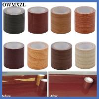 OWMXZL 5M/Roll พื้น ปรับปรุงเฟอร์นิเจอร์ เส้นรอบวง กาว ลายไม้ ซ่อมแซม เทป