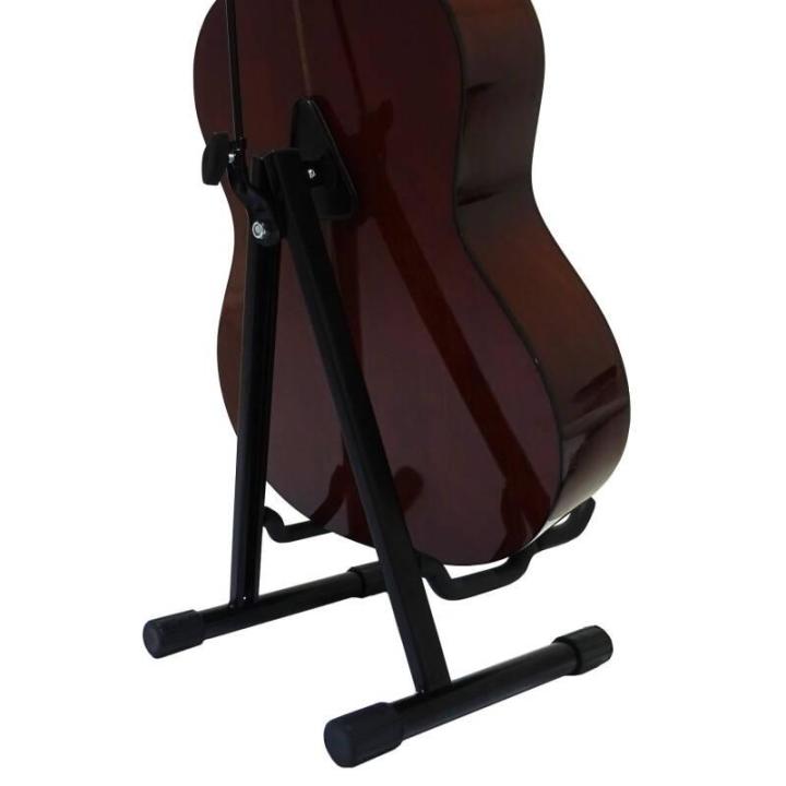 guitar-stand-ขาตั้งกีตาร์โปร่ง-2in1-รุ่น-st01-black