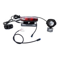 Ebike Electric Bicycle Light Set 24V 36V 48V 60V BAFANG KUNTENG JULET Steering Brake Light