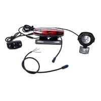 Electric Bicycle Light Set Universal Light Set 24V 36V 48V 60V BAFANG KUNTENG JULET Steering Brake Light