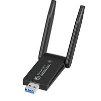 อะแดปเตอร์ WiFi USB 3.0 1300Mbps Dual Band 2.4GHz &amp; 5GHz ตัวรับสัญญาณ Wi-Fi สำหรับพีซีเดสก์ท็อปแล็ปท็อปการ์ดเครือข่ายไร้สาย