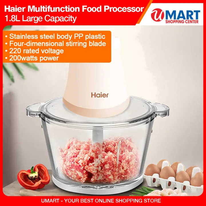 Haier Multifunction Food Processor Meat Grinder 1.8L Large Capacity