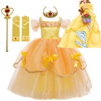 ZZOOI Dress for Girls Princess Girl Disguise Cosplay Clothing Carnival Dressing Up Fancy Children Birthday Theme Party Costume 4 8 10Y