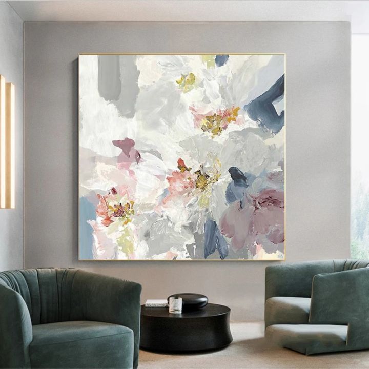 Modern Abstract Gold Leaf Flower Canvas Painting Canvas printings and ...