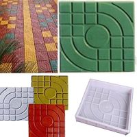 พลาสติก Paving Mold ทำ DIY แม่พิมพ์ปูพื้นบ้านพื้นสวนคอนกรีต Stepping บ้านสวนตกแต่งอุปกรณ์เสริม