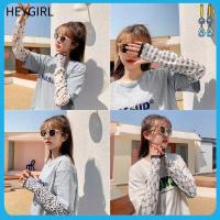 HEYGIRL แขนกันแดดกันลื่นสำหรับขับรถเล่นกีฬากันแสงยูวีป้องกันการลื่นปลอกแขนปลอกแขนผ้าไหมน้ำแข็ง