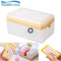 Portable Soap Dishes Laundry Soap Boxes Household Multi Functional Hands Free Foaming Draining Storage Boxes Bathroom Products Soap Dishes