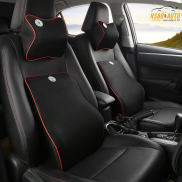 CHÍNH HÃNG FM COMBO Bộ Gối Tựa Đầu và Tựa Lưng Cao Su Non Nguyên Khối Cao
