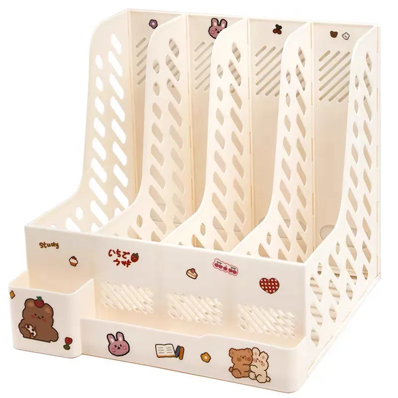 Kawaii Multifunctional Desk Organiser Stationery Holder Bookends – Hanarii