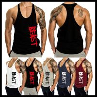 hot【DT】 for Men Gym Racerback T Stringer  Y Singlet Sleeveless Workout Tanktops