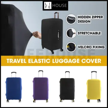 Gold Letter Printed Travel Elastic Luggage Protective Cover Fashion Case  Suitcase Fit 18-32 Trolley Baggage Covers Dust Cover - AliExpress