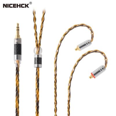 NICEHCK C8-1 8 Core ชุบเงิน2.5/3.5/4.4มม. Balanced สาย0.75 0.78 2pin/mmcx Connector Hifi อัพเกรดสำหรับ DB3 TFZ