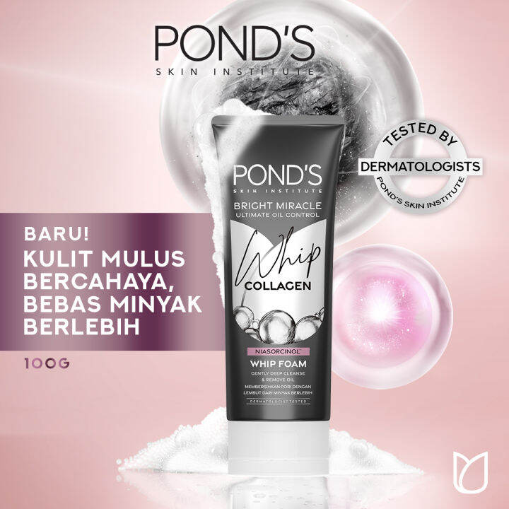 Pond's Bright Miracle Ultimate Oil Control Facial Whip Foam 100G ...