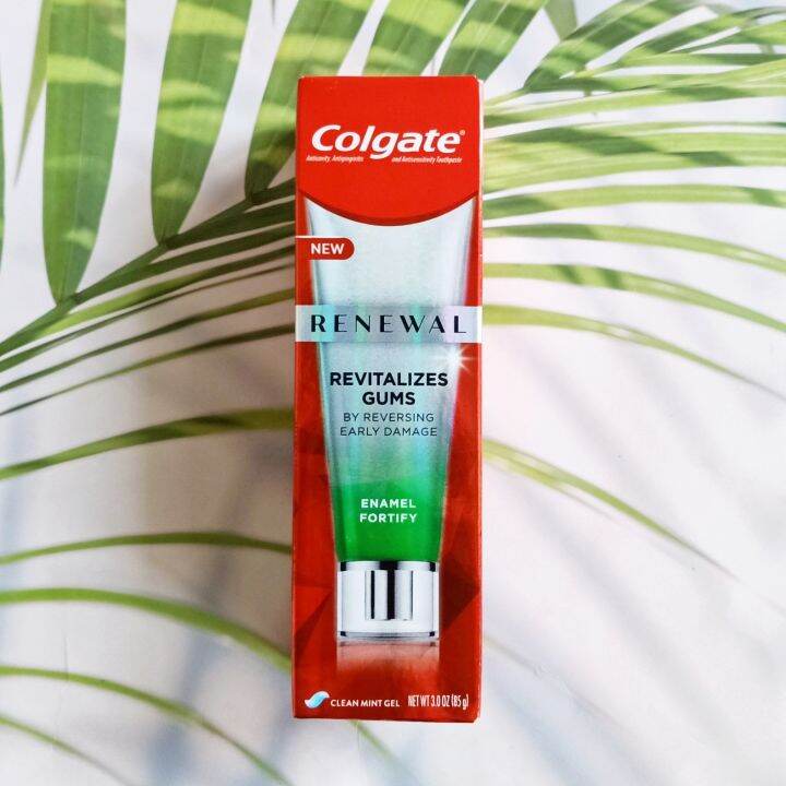 ยาสีฟันคอลเกต รีนิววัล กัม อีนาเมล ฟอร์ติฟาย Renewal Gum Toothpaste