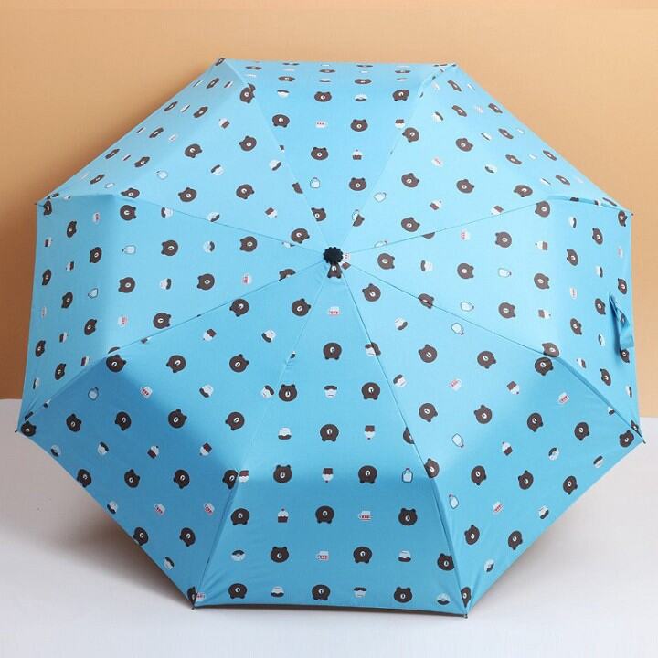 Ô gấu Brown gấp gọn chống tia UV (PHÂN MÀU)