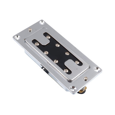 Mini Style Two Line 8 Hole 4 String Electric Bass Humbucker Pickup Chrome