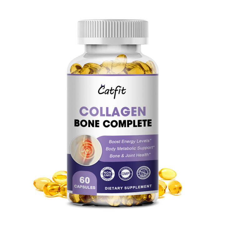 Catfit Collagen Bone Complete Capsules Formula with Calcium & Magnesium
