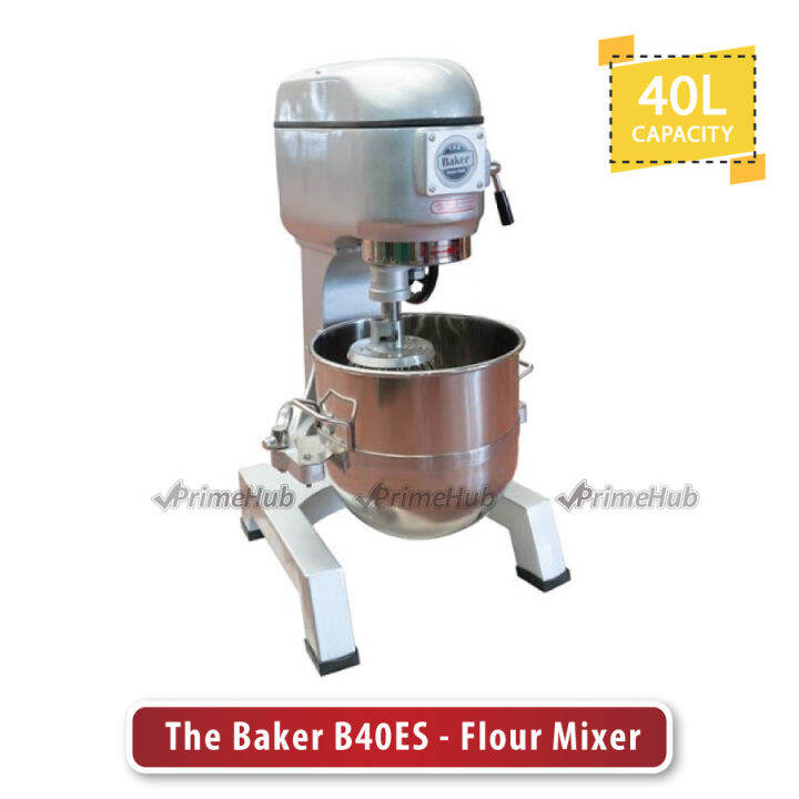 PrimeHub The Baker B40ES (40 Litre) Flour Mixer, Dough Mixer, Egg