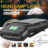 Letabitha【Fast Delivery】Led ไฟหน้าชาร์จ Super หัวสดใส-คลิปตัวต่อบนไฟแค็ปไฟฉายสำหรับตกปลา Camping