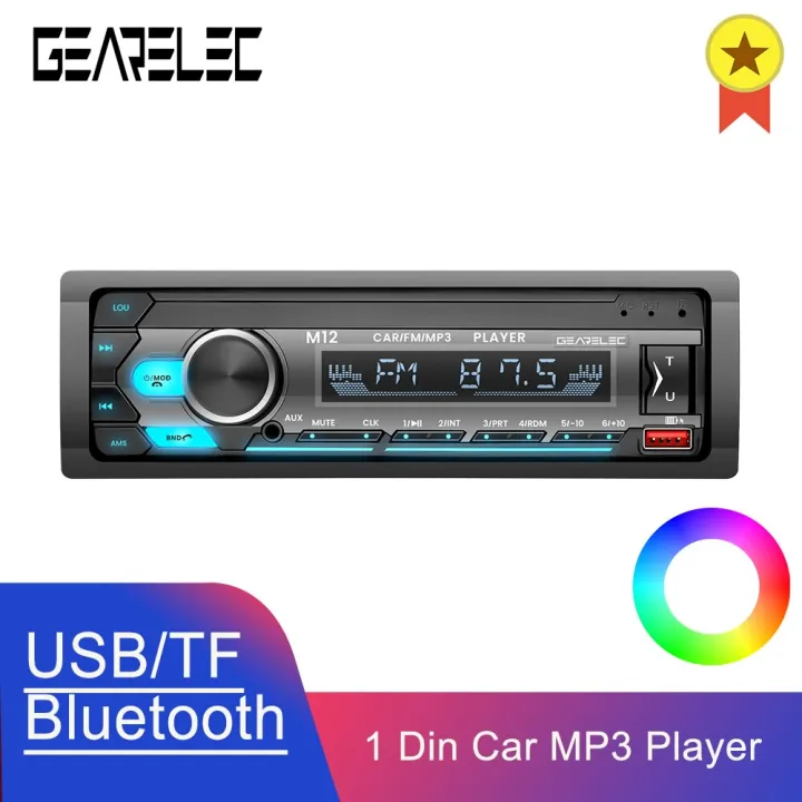 1 Din Car Radio Stereo Player Digital Bluetooth 5.0 In Dash Head Unit ...