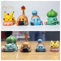 BABYBANG ชุดนอนหลับในฝันที่เต็มไปด้วยดวงดาว ฟิกเกอร์แอคชั่นปิกาจู Squirtle ปิกาจู ของเล่นตัวเลข Bulbasaur ของขวัญวันเกิดของขวัญ พีวีซีพีวีซี ฟิกเกอร์ Charmander ของสะสมแฟนๆ