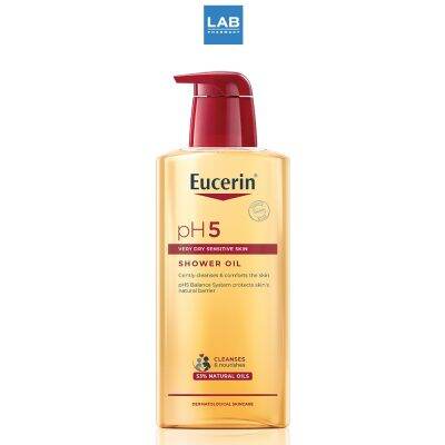 Eucerin pH5 Very Dry Sensitive Skin Shower Oil 400 ml. ยูเซอริน พีเอช5 เวรี่ ดราย เซ็นซิทีฟ สกิน ชาวเวอร์ ออยล์ 400 มล.