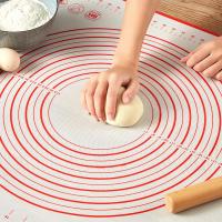 Baking Mat Rolling Sheet Silicone Baking Mat Pad Non-Stick Bakeware Flour Pastry Carpet Bread  Cake Cookie Accessories