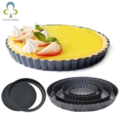 พายทาร์ตร่องพิมพ์กระทะการอบที่ถอดออกได้ Nonstick เครื่องมือ Quiche สี่เหลี่ยมผืนผ้าแม่แบบ Bakeware เค้กอาหารกระทะ GYH